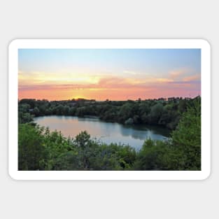 Newbold Quarry Sunset Sticker